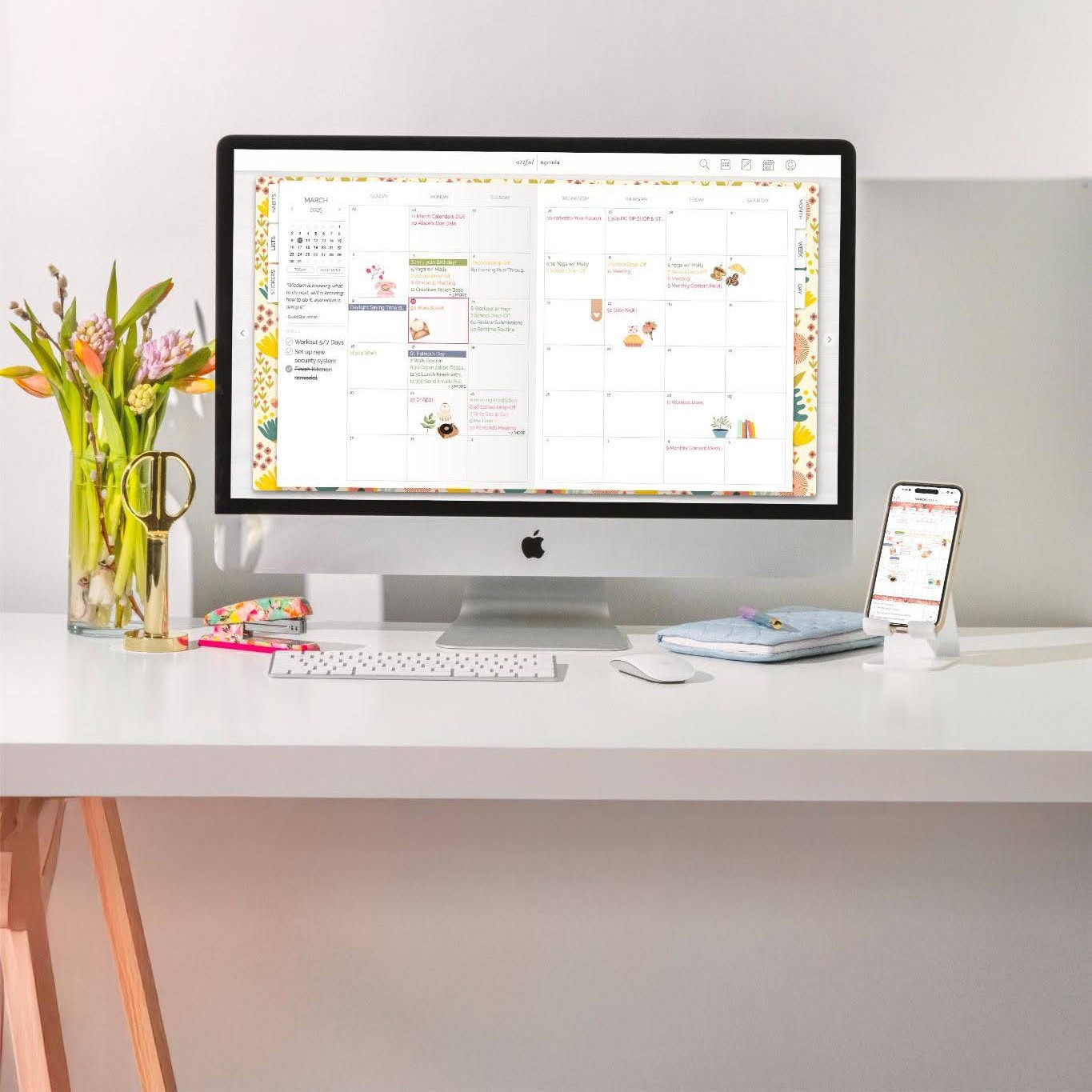 Artful Agenda is a cute, color coded calendar app. It's one of the best digital planners across all devices.