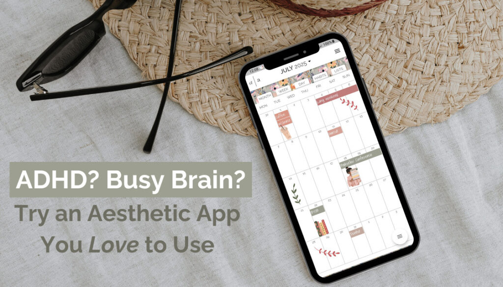 Finding a tool that invites you in and is also visually appealing and calming - that's a win! That's where an aesthetic app can make all the difference, especially a calendar app like Artful Agenda.