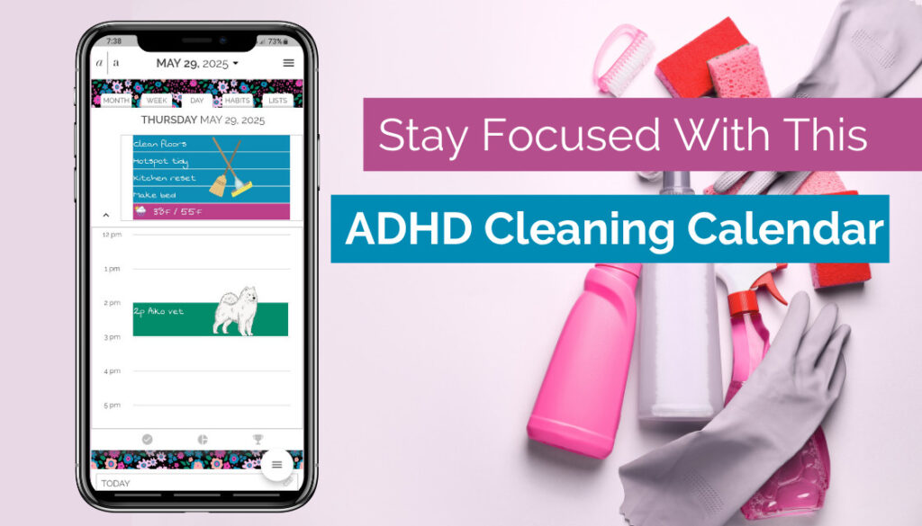 If you live with ADHD, cleaning might not come naturally, but it can become manageable, even enjoyable. That’s where the ADHD cleaning calendar comes in, also known as Artful Agenda.